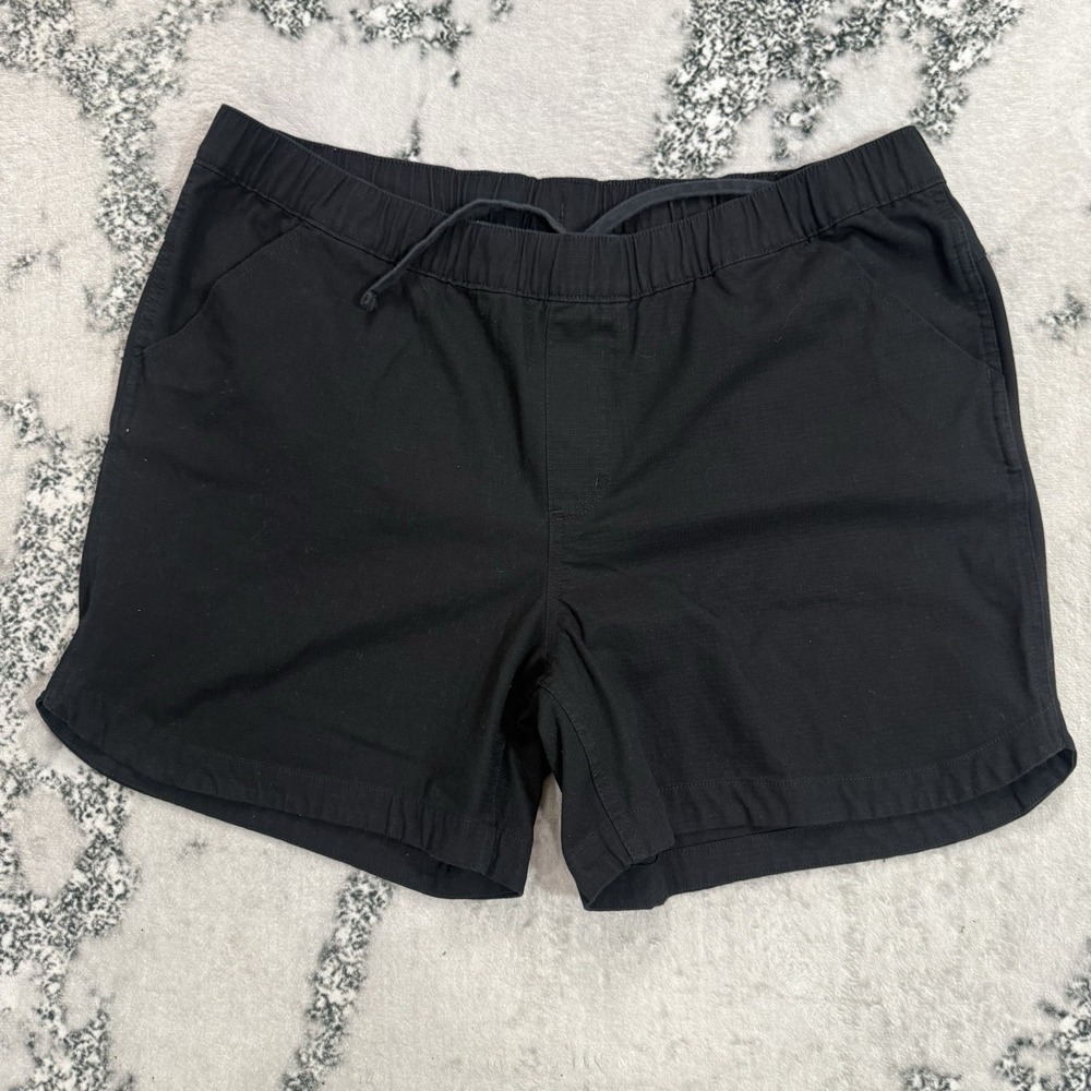 Carhartt Force Shorts Womens Size XL 16-18 Black Ripstop Relaxed Fit Work